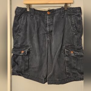 Hollister Dark Blue Cargo Shorts